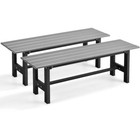 47  X 14   Outdoor Garden Chair Bench W  Slatted Seat Plastic Coated Metal Frame