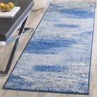 Safavieh Adirondack Collection Runner Rug - 2 6  X 16   Silver   Blue  Modern