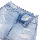Edgely Denim Jean Shorts Womens Size 8 Mid Rise Distressed Stretch