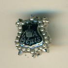 Zeta Tau Alpha Sorority Frat Vintage White Gold Pearls Arkansas Badge Pin - Wow 