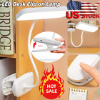 Led Reading Book Light W clip Flexible Usb Rechargeable Bed Travel Desk Laptop