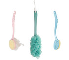 2 Packs Long Handle Body Brush Shower Mesh Sponge Back Scrubber Skin Exfoliate