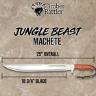 Timber Rattler Jungle Beast Machete   Includes Nylon Sheath   Overall 25 