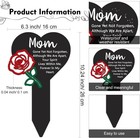 Geetery Memorial Grave Markers For Cemetery Metal Mother s Day Heart    