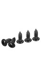  8x3 8  Black Screws - 500 Pack - 304 Stainless Steel Pan Head Phillips Screw