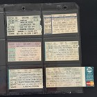 Lot Of 6 Rock Festival Ticket Stubs 1990s Various Artists