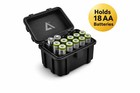 Aa Battery Holder Holds 18 Batteries For Travel Transportation  Black