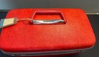 Vintage Samsonite Silhouette Train Case Cosmetic Travel Luggage Bag Coral
