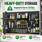 2pcs Commercial-grade Slatwall Panels 4x8ft  Heavy Pvc Wall System With Hooks