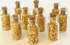 10 Glass Bottles Of Gold Flakes   1ml    Lowest Price Online   