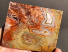 Teepee Canyon Agate Premium Faced Rough 3 5 x3 5 x3  3 2 Pound See Video