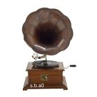 Antique Victor Victrola Phonograph Talking Machine With Tin Horn Phonographs Gif