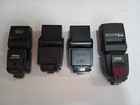 Lot Of 22 Camera Lens  4 Flashes  Accessories Untested parts repair