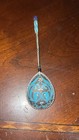 Imperial Russian 84 Zolotniki 87 5  Silver Cloisonne Spoon Vasily Agafonov