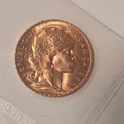 France 20 Francs 1911 Rooster Gold Coin Km 857  900 Fineness