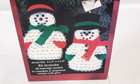Vintage Bead   Sequin Christmas Ornament Kit Holiday Time Frosty