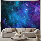 Galaxy Tapestry Blue Starry Sky Universe Space Tapestries Wall Hanging Mysteriou