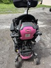 Quantum Q6 Edge Power Wheelchair Pink black Joystick Headrest Adult senior