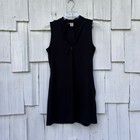 Tommy Bahama Golf Black Aubrey Islandzone Mock Dress Womens Medium Quarter Zip