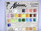 Vtg 50s Africana Ceramic Glazes Sample Board Display Color Chart 61 Logo Tiles