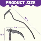 Spooktacular Creations Grim Reaper Scythe Prop  Faux Scythe   