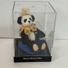 World Of Miniature Bears Chen Panda Mohair Bear  870 Crystal Smythe W case