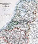 1921 Johnston Map Netherlands Belgium Luxemburg Holland Amsterdam Brussels Ghent