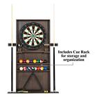 Barrington Billiard 90  Pool Table With Dartboard Cue Rack Cabinet Accessories