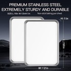 2-pack Stainless Steel Baking Sheet Set     16x12x1 2 Pans  16    12 In   Silver 