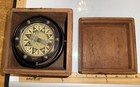Antique W m  Senter Portland Me Gimbaled Wet-card Marine Compass W  Box
