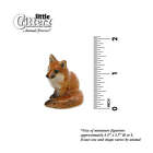 Little Critterz Brown - Fox  brush  Animal - Miniature Porcelain Figurine