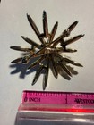 Vintage Emmons Starburst Brooch With Faux Pearl And Aurora Borealis Crystals  7
