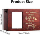 Pet Urns For Dog Or Cat Ashes  Wooden Pet Memorial Urns With Photo Frame  Pet