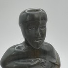 Vintage 1970s Inuit Soapstone Carving Standing Man Figure Sculpture 7 5  Art