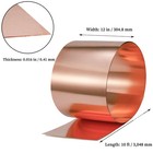 Goory Copper Flashing 26 Gauge - 12  Width X 10ft  26 Gauge 0 016  0 41mm 