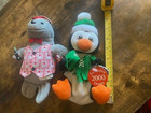 Coca Cola Plush 2000 Millennium Coke 2 Beanie Babies Seal   Penguin New With Tag