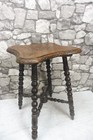 Beautiful Antique Stool Antique Oak Wood Stool 19th Century