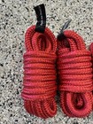 4 Pack Red 1 2 Inch 15ft Double Braid Nylon Boat Dock Line Mooring Rope Marine