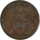 1723 Hibernia Halfpenny Ogh Pcgs Au50 Superb Eye Appeal Strong Strike