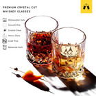 Lemonsoda Crystal Cut Old Fashioned Whiskey Glasses - 10oz - 2 4 6ct
