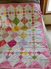 Handmade Quilted Light Pink Baby Girl Quilt