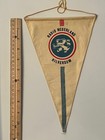 Very Rare   Vintage Radio Nederland Hilversum 11  Qsl Sw Radio Cloth Pennant