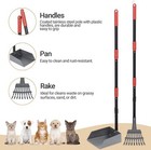 Heeyoo Dog Pooper Scooper  Dog Poop Tray And Rake Set Pet Waste Removal Scoop