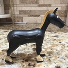 Vintage Fisher Price Little People Black Horse Royal Castle 993 Farm No Ear Tail