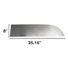 For 2013  Kenworth T680 t880 Stainless Mirror-finish 8  Chopped Window Trim Pair