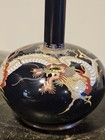 Japanese Cloisonne Dragon Vase Meiji Thin Neck Japan 7 