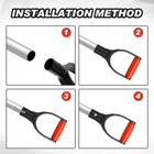 4 Pcs D Grip Shovel Handle Replacement 1-1 4  32mm Snow Garden