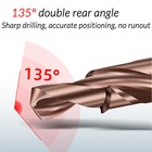 M3-m12 Countersink Step Drill Bit 90   180   Chamfer M35 Hss Cobalt Straight Shank