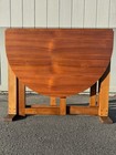 Vintage Danish Modern Teak Gate Leg Folding Dining Table Mcm