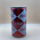 Rare Vintage Coca-cola Diamond Design All Aluminum Pull Tab Can 12 Oz Coke